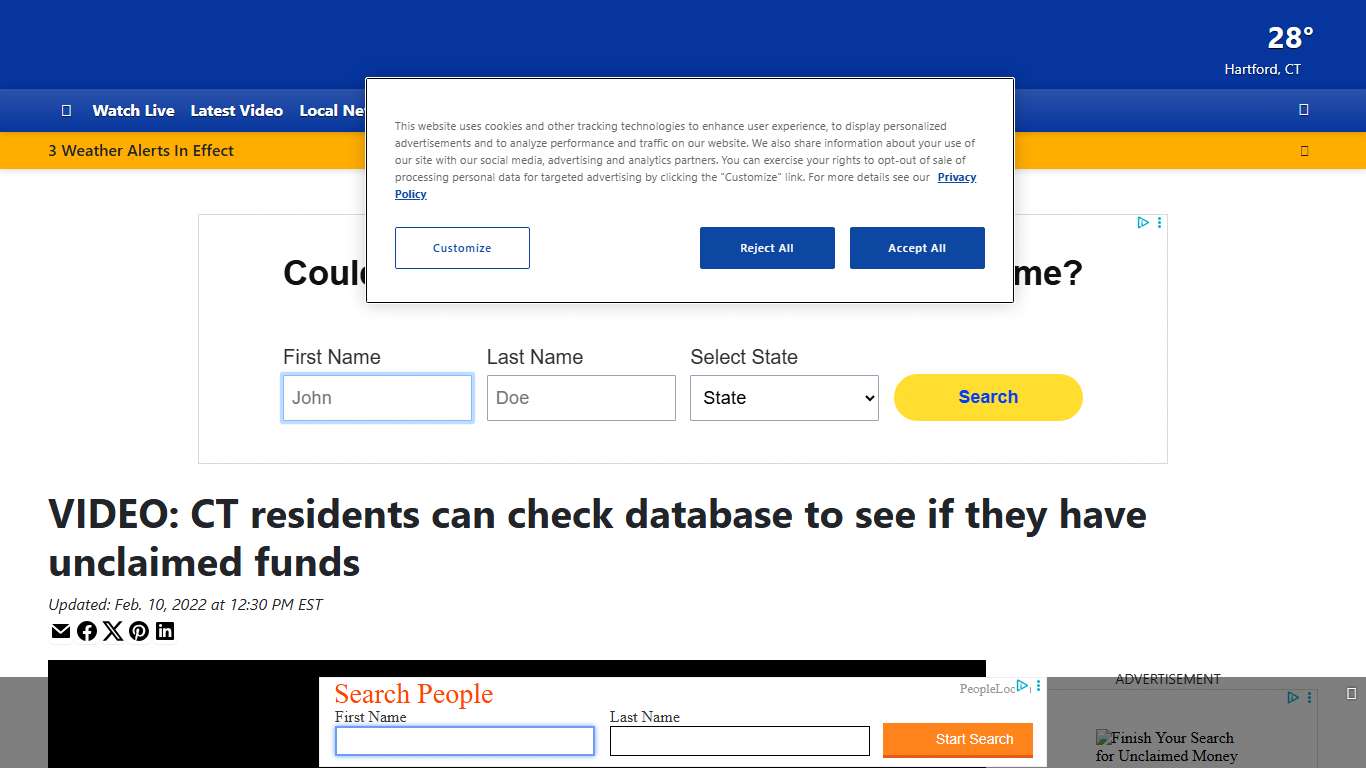 VIDEO: CT residents can check database to see if they have unclaimed funds